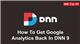 7. How To Get Google Analytics Back In DNN 9 - DNN Tip of The Week