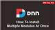 31. How to install multiple modules at once - DNN Tip of The Week